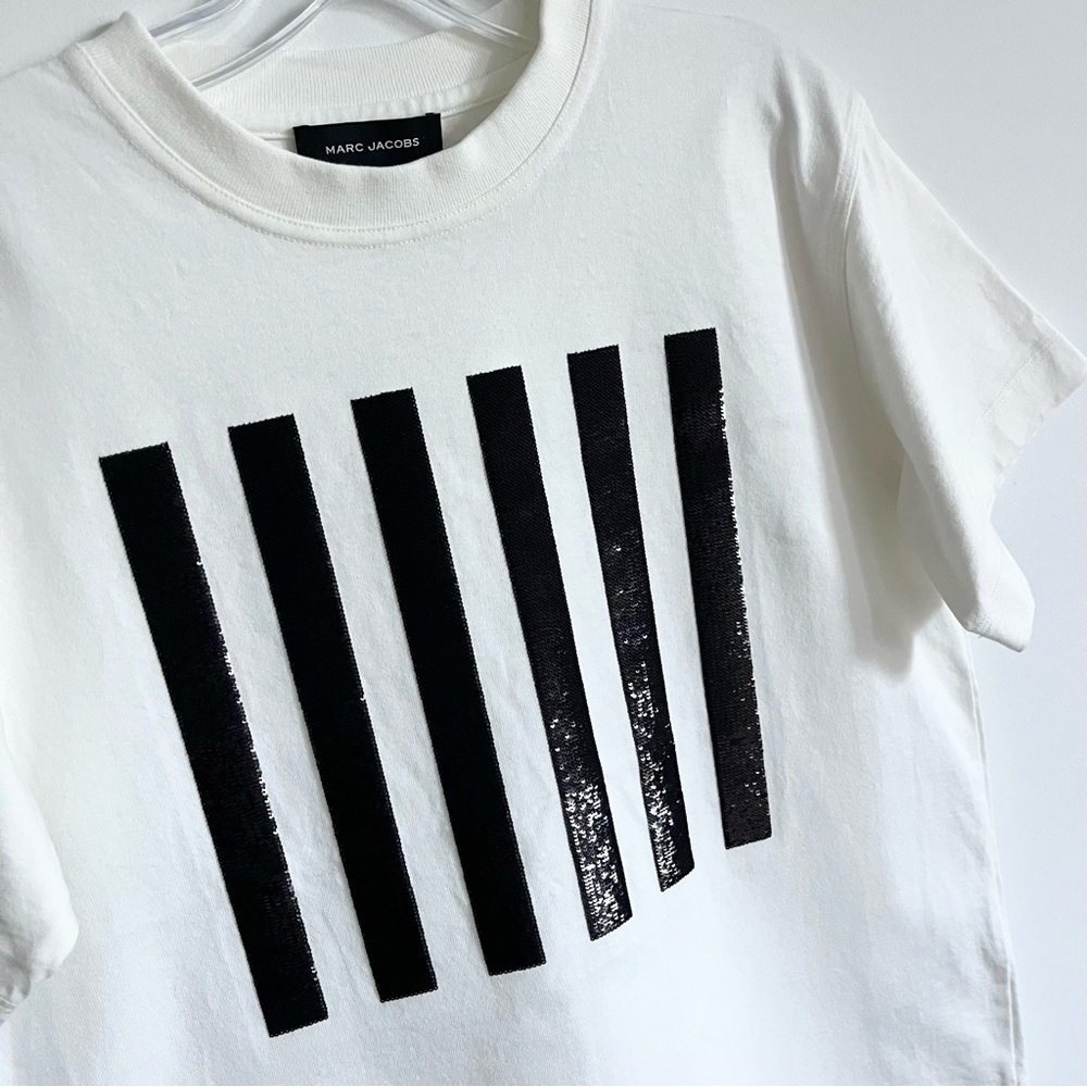 Marc Jacobs Women's T-Shirt The Stripe Box Tee - S